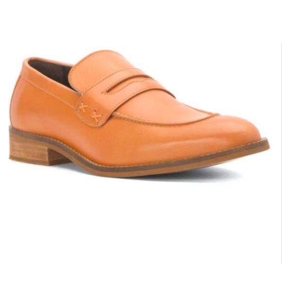 Crush Artisan Distressed Leather Boyfriend Loafers - Picture 6 of 7